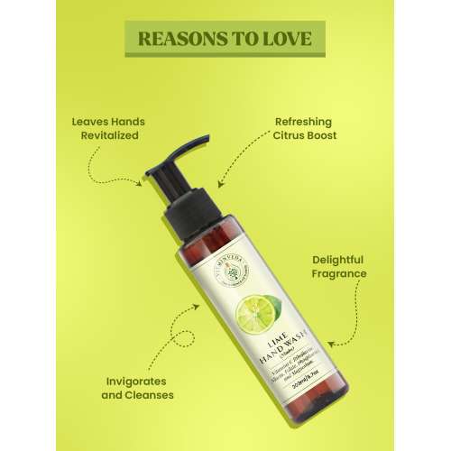 VITMINVEDA: Lime Hand Wash - Delightful Lime Fragrance 200ml