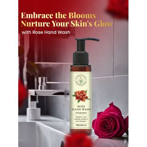 VITMINVEDA: Rose Anti-Bacterial Moisturizing Hand Wash 200ml