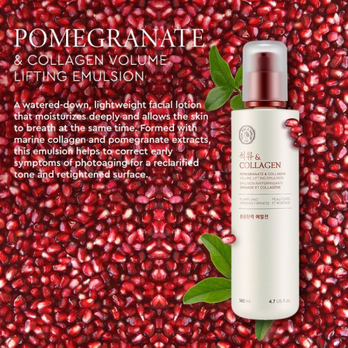 The Face Shop: Pomegranate and Collagen Volume Lifting Emulsion - 140 ml (Unisex)