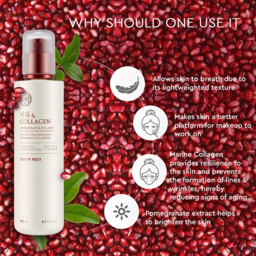 The Face Shop: Pomegranate and Collagen Volume Lifting Emulsion - 140 ml (Unisex)