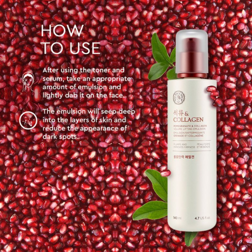 The Face Shop: Pomegranate and Collagen Volume Lifting Emulsion - 140 ml (Unisex)