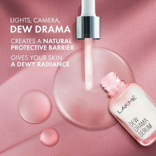 Lakme: Dew Drama Serum 6% Vitamin E & Pro-Ceramide for Skin Barrier & Dewy Radiance 15ml