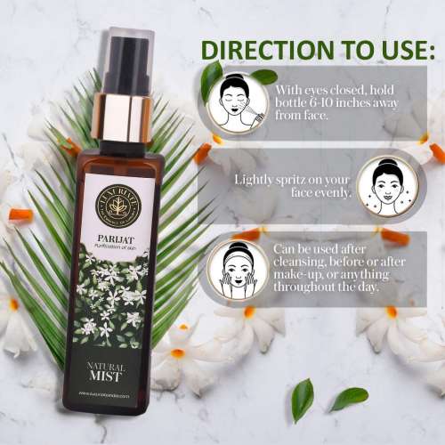 Luxuriate: Pure and Natural Body/Face Parijat Mist Spray-100 ml