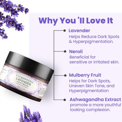VITMINVEDA: Lavender Face Cream  50g