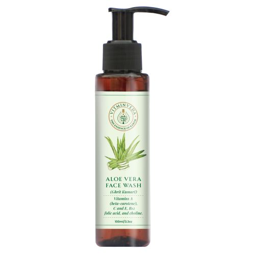 VITMINVEDA: Natural Aloe Vera & Glycerine Extract Face Wash with Vitamin A, C, E 100gm