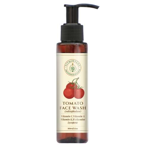VITMINVEDA: Natural Tomato & Glycerine Face Wash with Vitamin A, C, K 100ml