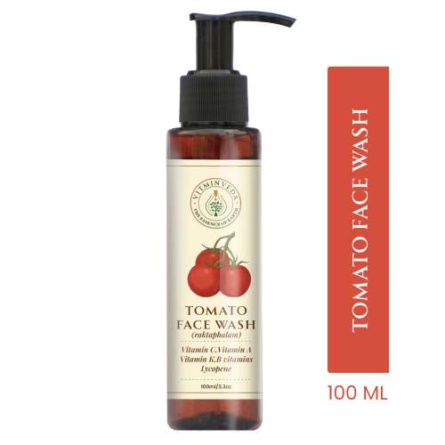VITMINVEDA: Natural Tomato & Glycerine Face Wash with Vitamin A, C, K 100ml