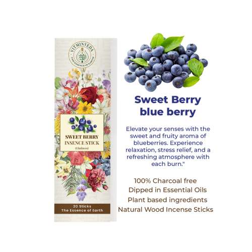 VITMINVEDA: Berry Blast Natural Incense Stick Agarbatti 100gm