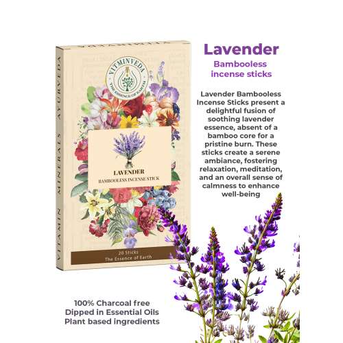 VITMINVEDA: Lavender Bambooless Incense Stick 100gm