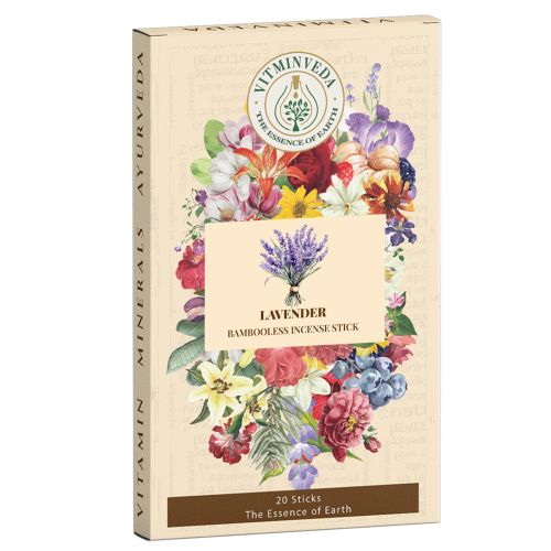 VITMINVEDA: Lavender Bambooless Incense Stick 100gm