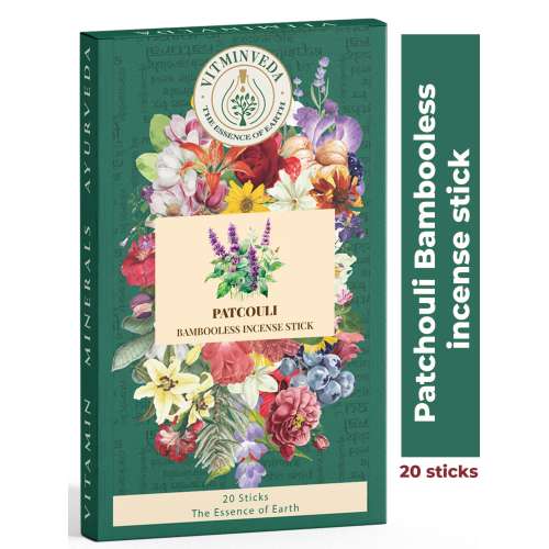 VITMINVEDA: Patchouli Bambooless Incense Stick 100gm