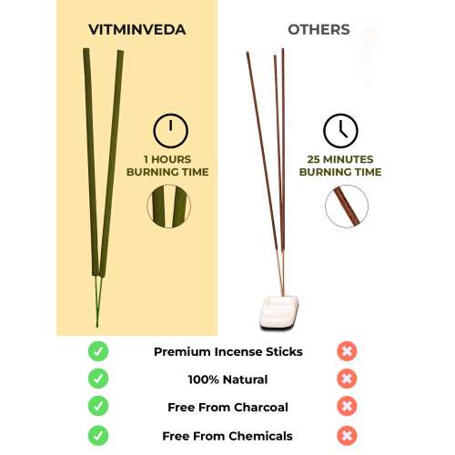 VITMINVEDA: Vanilla Natural Incense Stick Agarbatti 100gm