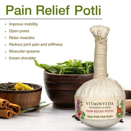 VITMINVEDA: Pain Relief Potli for Massage 180 ml