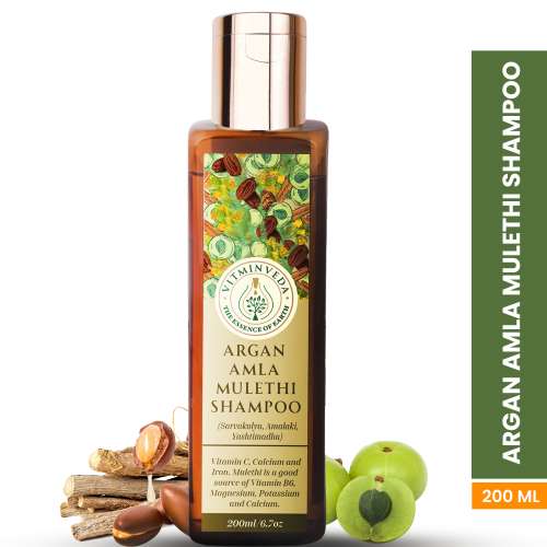 VITMINVEDA: Pure Moroccan Argan Shampoo 200ml