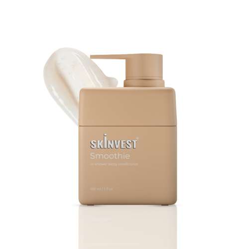Skinvest: Smoothie In-shower Body Conditioner - for 24hrs non-sticky Hydration - 150ml | Shea butter, Salicylic Acid | Improves Skin Texture, Dryness & Flakiness, For All Skin Types | For Men & Women