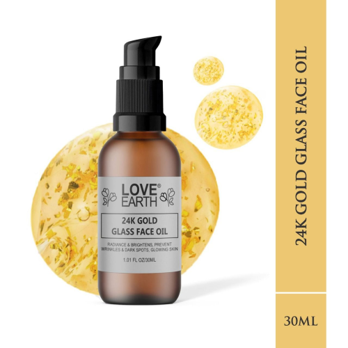 Love Earth: 24K Gold Glass Face Oil - 30ml
