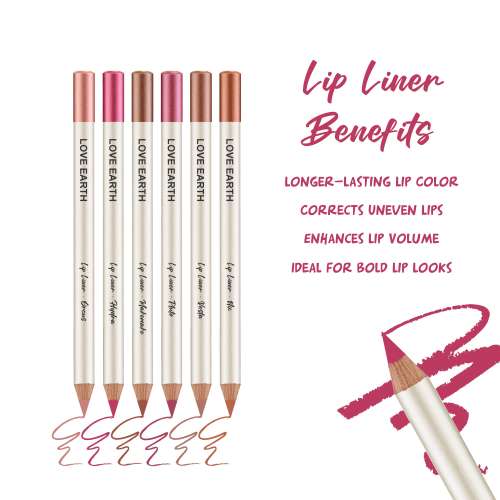 Love Earth: LIP LINER EVERYDAY NUDES -PACK OF 6