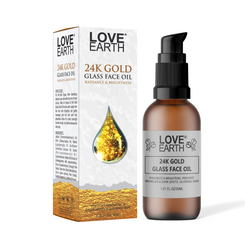 Love Earth: 24K Gold Glass Face Oil - 30ml