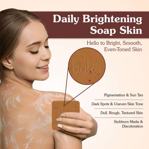 Bake Cosmetics: De-Tan Scrub Treatment Coffee Soap For Ultra Pigmentation Soap, Dark Spots & Tan Removal - Pack of 2(100gm x 2)