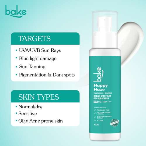Bake Cosmetics: Happy Haze 100% Mineral Sunscreen SPF 50 PA++++