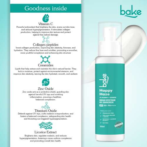 Bake Cosmetics: Happy Haze 100% Mineral Sunscreen SPF 50 PA++++