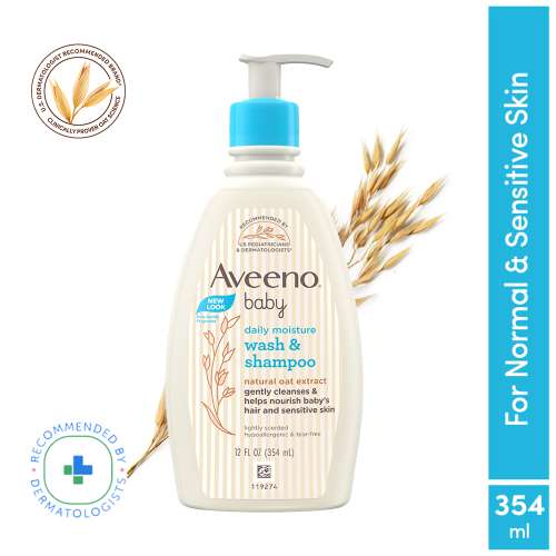 Aveeno: Daily Moisture Wash & Shampoo 354ml
