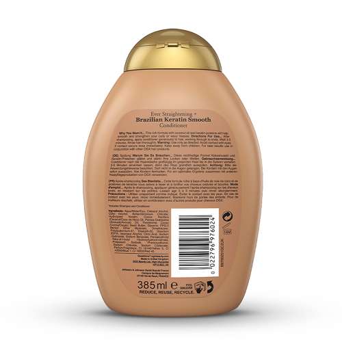 OGX: Brz Keratin Smooth Conditioner 385ml