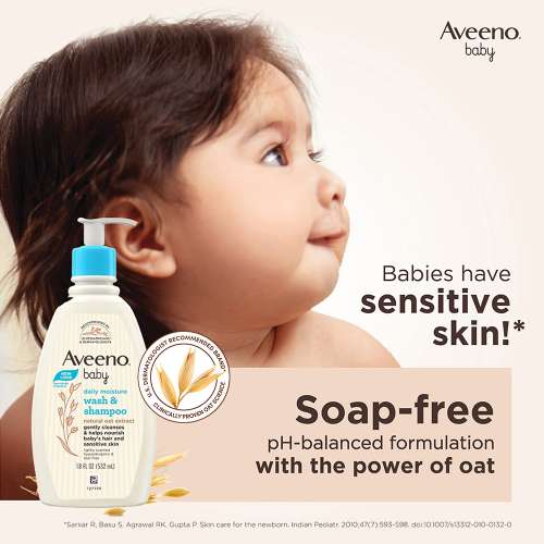 Aveeno: Daily Moisture Wash & Shampoo 354ml