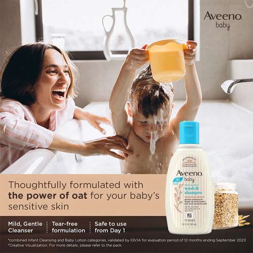 Aveeno: Daily Moisture Wash & Shampoo 100 ml