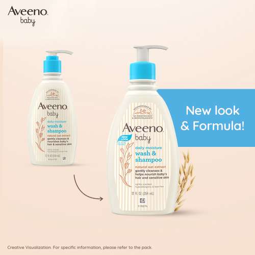 Aveeno: Daily Moisture Wash & Shampoo 354ml