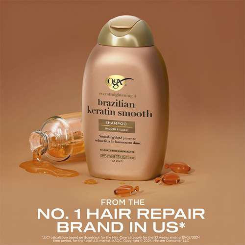 OGX: Brz Keratin Smooth Shampoo 385ml