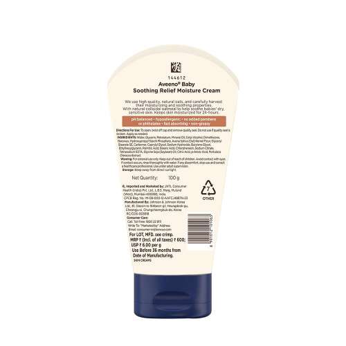 Aveeno: Soothing Relief Moisture Cream 100g