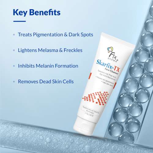Fixderma: Skarfix -TX Face Cleanser with Tranexamic Acid, Kojic Acid & Niacinamide - 75gm