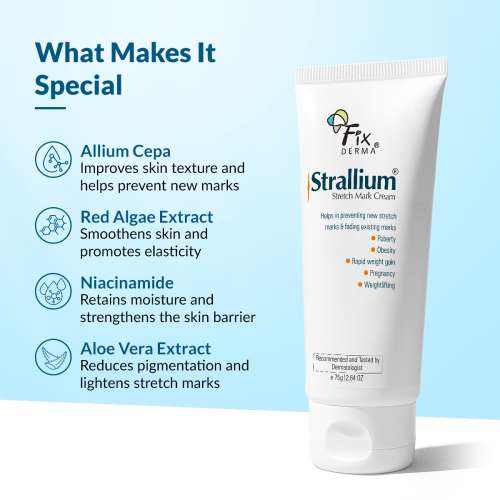 Fixderma: Strallium Anti Stretch Mark Cream  - 75gm