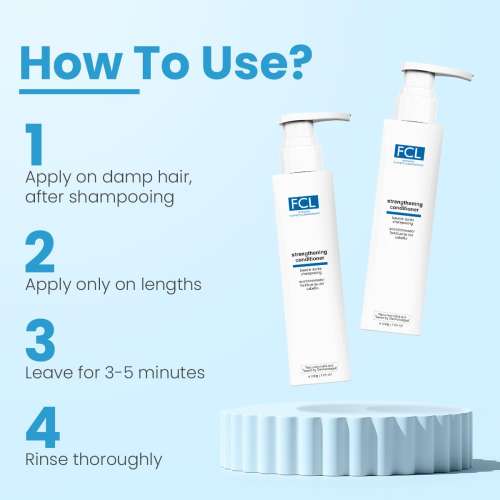 Fixderma Cosmetic Laboratories: Strengthening Hair Conditioner Shiny & Healthy Hair Conditioner - 200ml