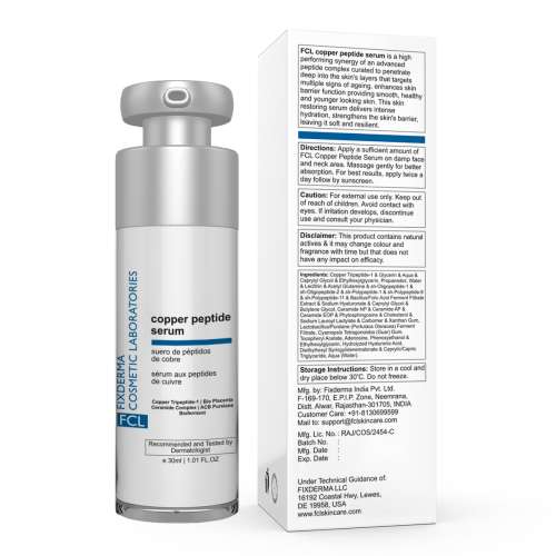 Fixderma Cosmetic Laboratories: Copper Peptide Serum - 30ml