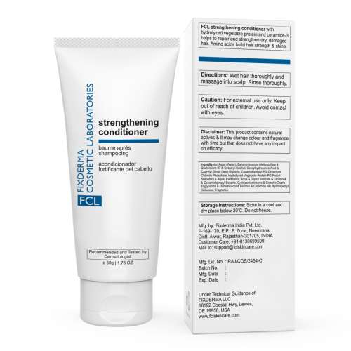 Fixderma Cosmetic Laboratories: Strengthening Hair Conditioner Shiny & Healthy Hair Conditioner - 50ml