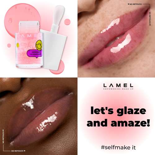 Lamel: Hydrating Lip Oil LET`S GLAZE 401 Marshmallow