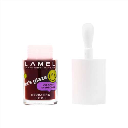 Lamel: Hydrating Lip Oil LET`S GLAZE 404 Chocolate cookies