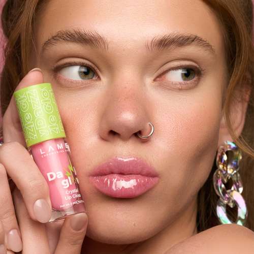 Lamel: Crystal Lip Gloss Dazzle Glow Cotton Candy