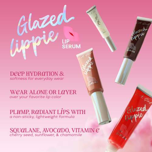 L.A.Girl: On Cloud Nine Glazed Lippie Lipgloss Lip Serum-Nudie