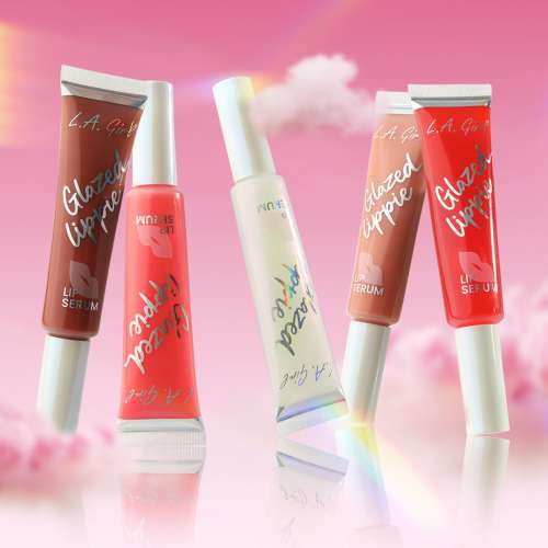 L.A.Girl: On Cloud Nine Glazed Lippie Lipgloss Lip Serum-Nudie
