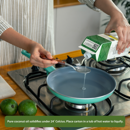 Gramiyaa: Gramiyaa Cold Pressed Coconut Oil 1 Litre