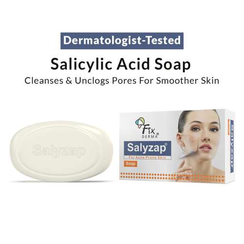 Fixderma: Salyzap Soap Salicylic Acid Tea Tree Oil Acne Soap - 75gm