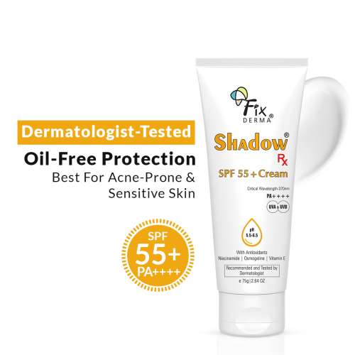 Fixderma: Shadow SPF 55+ Cream PA++++ UVA & UVB Filters -  75g