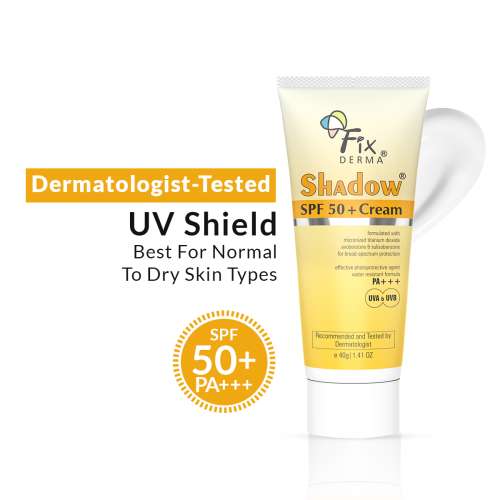 Fixderma: Shadow Sunscreen SPF 50+ Cream PA+++ Dry Skin  - 40gm