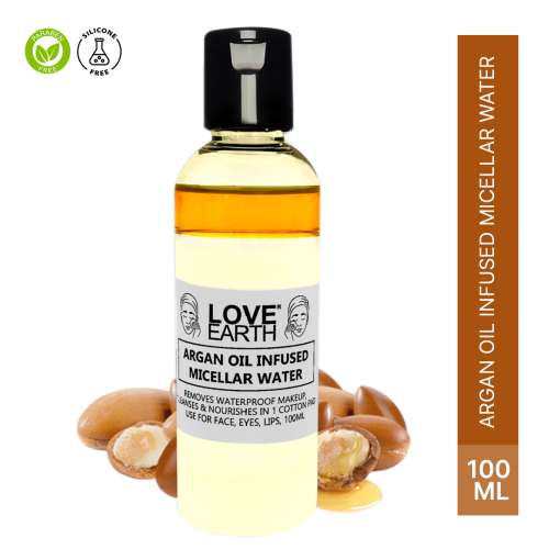 Love Earth: Argan Oil-Infused Micellar Water - 100ml Love Earth: Argan Oil-Infused Micellar Water - 100ml