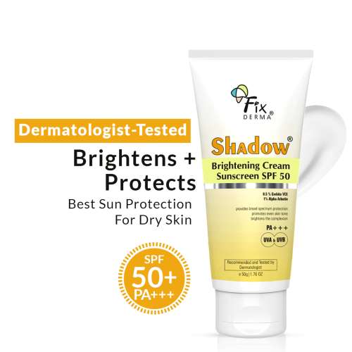 Fixderma: Shadow Brightening Cream Sunscreen SPF50 PA+++  -  50g