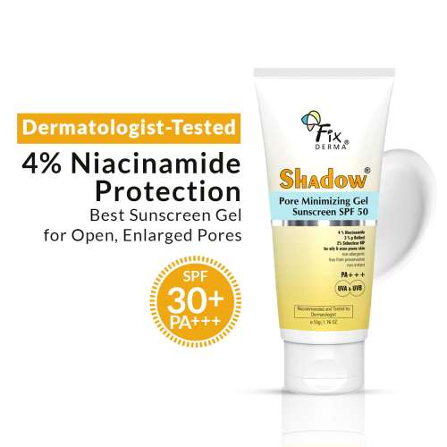 Fixderma: Shadow Pore Minimizing Gel Sunscreen SPF 50 PA+++  - 50g