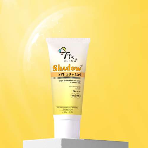 Fixderma: Shadow Sunscreen SPF 50+ PA+++ Gel Broad Spectrum Sunscreen - 40gm